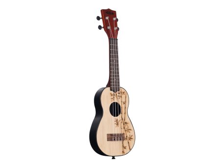 UKADELIC Ukelele SOPRANO Tapa BAMBOO - Image 4