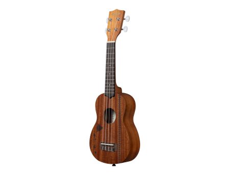 Ukelele SOPRANO Mapa Hawaii Tattoo Caoba - Image 3