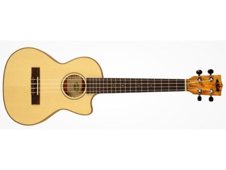 TENOR Spalted Maple Viaje Cutaway EQ FUNDA