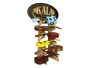POP. Floor Stand. BLK . 6 Uke Holder