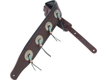 7,6cm COUNTRY Cuero Fino 4 CUCARDAS metal Max L:137cm