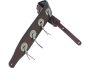 7,6cm COUNTRY Cuero Fino 4 CUCARDAS metal Max L:167cm