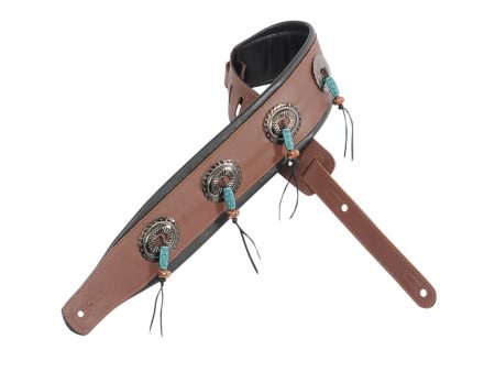 7,6cm COUNTRY Cuero Fino 4 CUCARDAS metal Max L:167cm