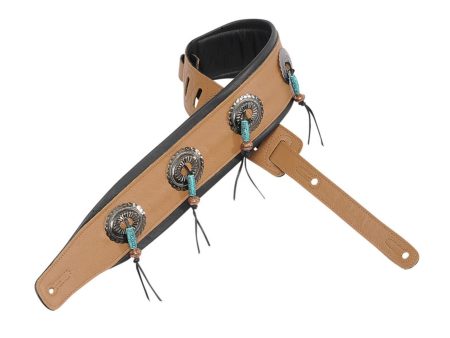 7,6cm COUNTRY Cuero Fino 4 CUCARDAS metal Max L:167cm