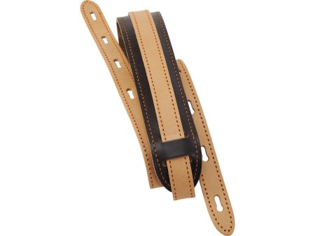 2,5cm DESIGNER Cuero Vegano NARANJA L:97-132cm