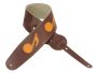 8,9cm BAJO Cuero NOTASmusic, RversoGAMUZA L:91-132cm