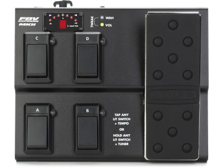 Pedalera control 4 botones VOL/WAH pedal,AMPS y POD