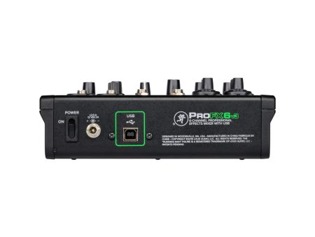 Consola Mixer 6 Canales | PreAMPS Onyx | USB | Efectos - Image 3