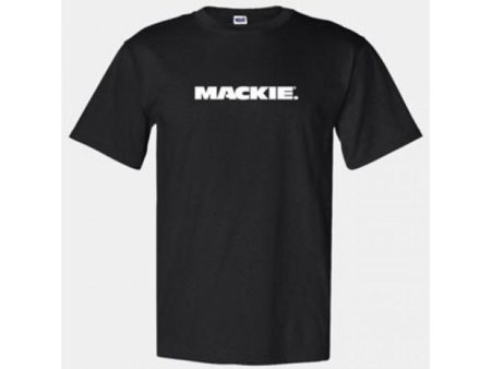 X-Large Black T-shirt with White Mackie Logo