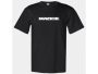 X-Large Black T-shirt with White Mackie Logo