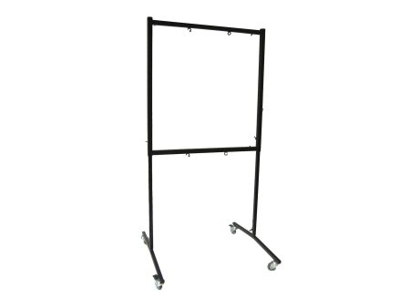 Soporte rectangular p/ 2 Gongs 32/34 c/ruedas