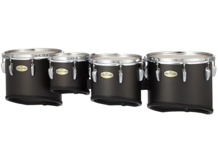 8+10+12+13 Mahogany Marching Tom Set. w/R Ring