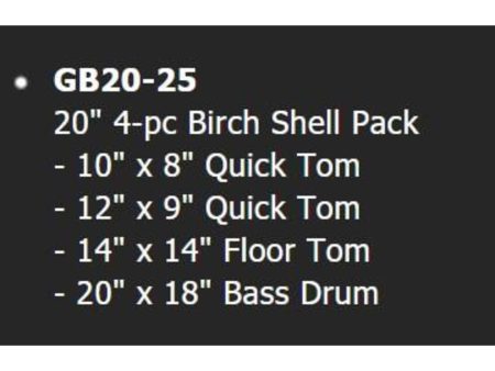 10"T 12"T 14"F 20"B  4-pc Birch sin fierros - Image 2