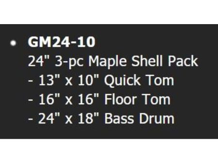 13"T 16"F 24"B 3-pc Maple sin fierros - Image 3
