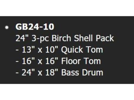 13"T 16"F 24"B 3-pc Birch sin fierros - Image 3