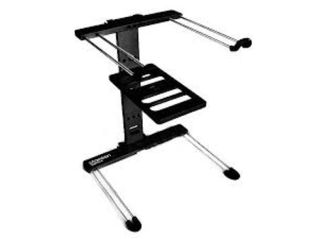 Annodized BLACK ÜBERSTAND Laptop Stand. w/ shelf