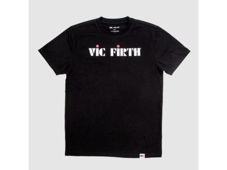 Vic Firth Black Logo Tee . Medium