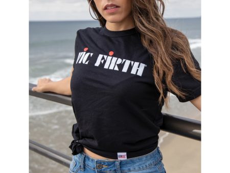 Vic Firth Black Logo Tee . Medium - Image 2