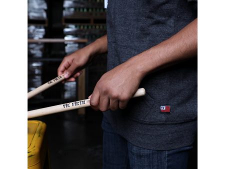 Vic Firth Zip Up Logo Hoodie - Image 3