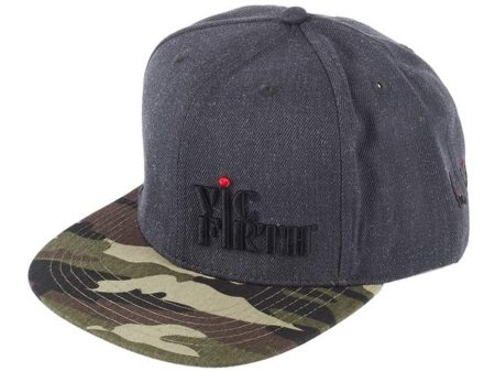 GRAY CAMO 6-PANEL SNAPBACK HAT